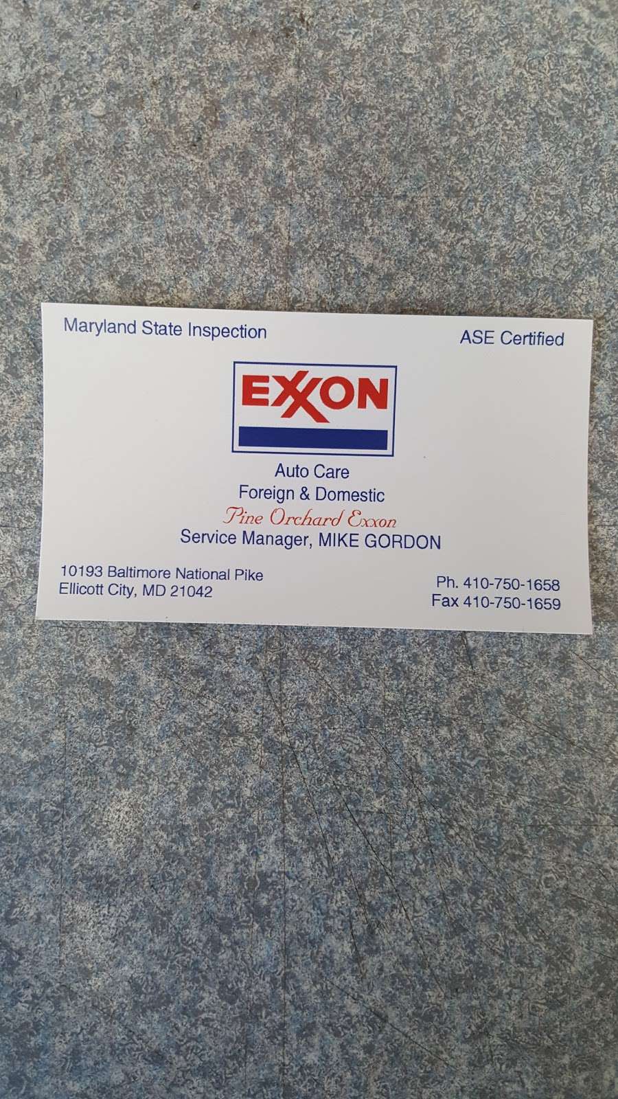 Exxon | 10193 Baltimore National Pike, Ellicott City, MD 21042, USA | Phone: (410) 750-1658