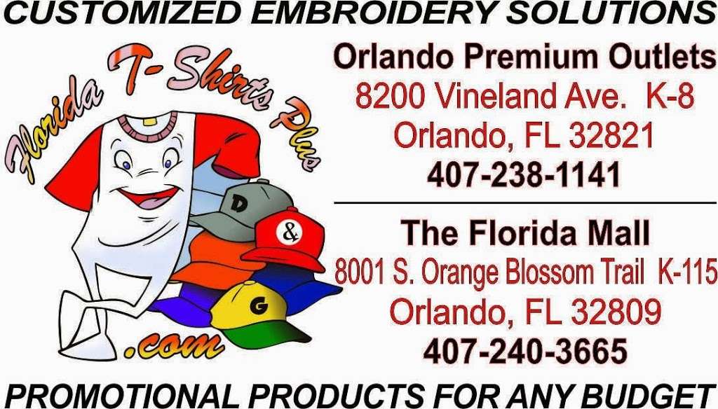 Florida T-Shirts Plus | 8200 Vineland Ave, Orlando, FL 32821 | Phone: (407) 238-1141