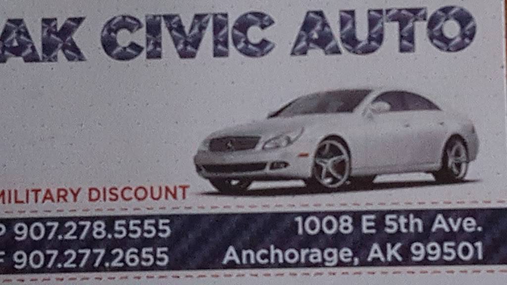 Ak Civic Auto | 1008 E 5th Ave, Anchorage, AK 99501, USA | Phone: (907) 278-5555