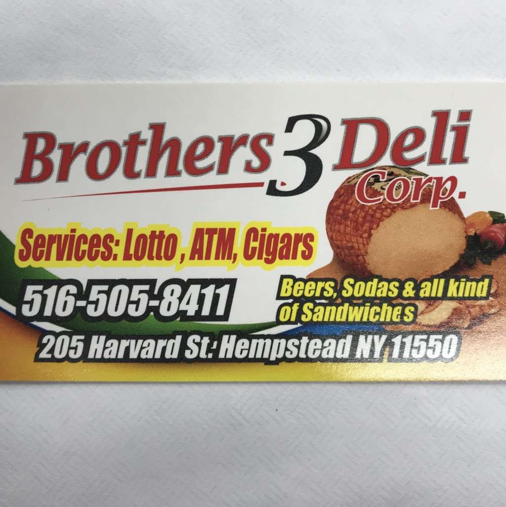 Brothers 3 deli corp | 205 Harvard St, Hempstead, NY 11550, USA | Phone: (516) 505-8411