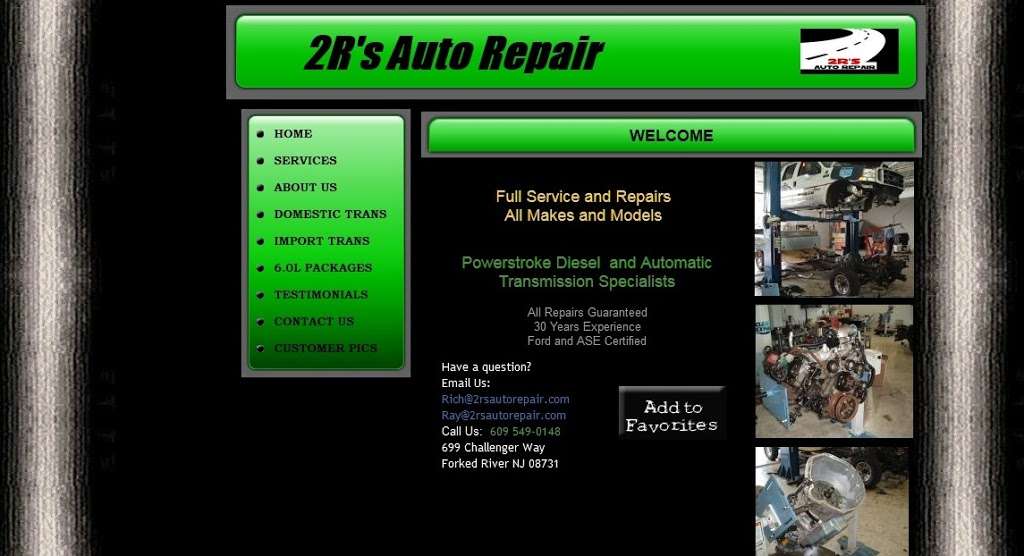 2Rs Auto Repair | 699 Challenger Way, Forked River, NJ 08731, USA | Phone: (609) 549-0148