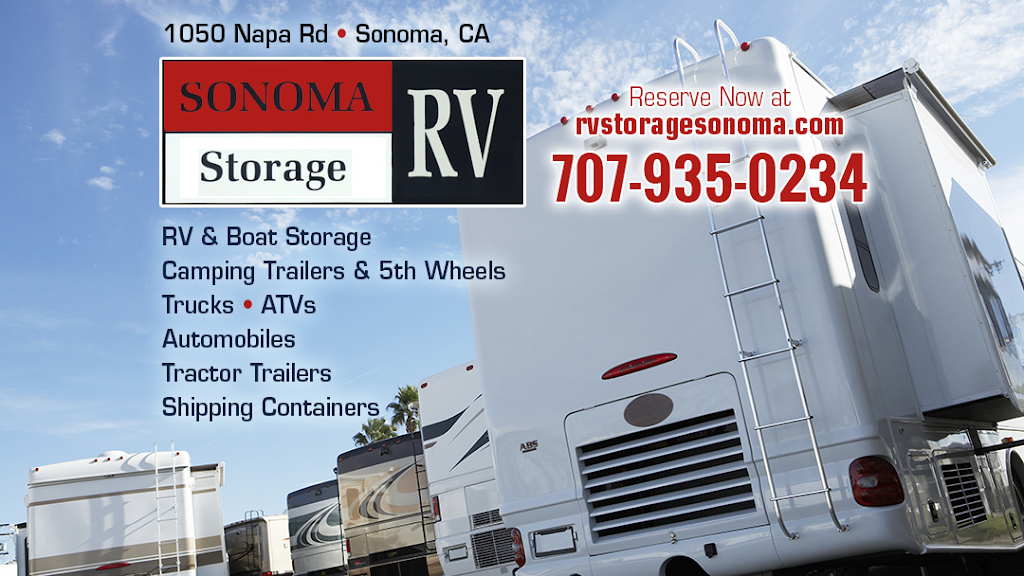 Sonoma RV Storage | 1050 Napa Rd, Sonoma, CA 95476, USA | Phone: (707) 935-0234