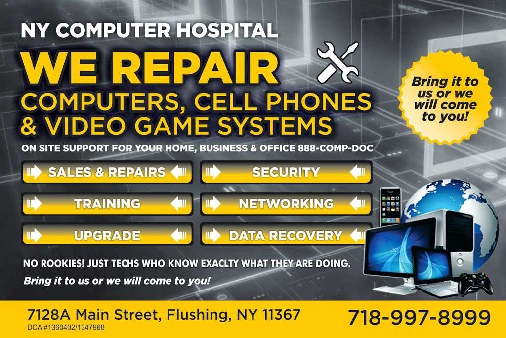 NY COMPUTER HOSPITAL | 7128 Main St, Flushing, NY 11367, USA | Phone: (718) 997-8997