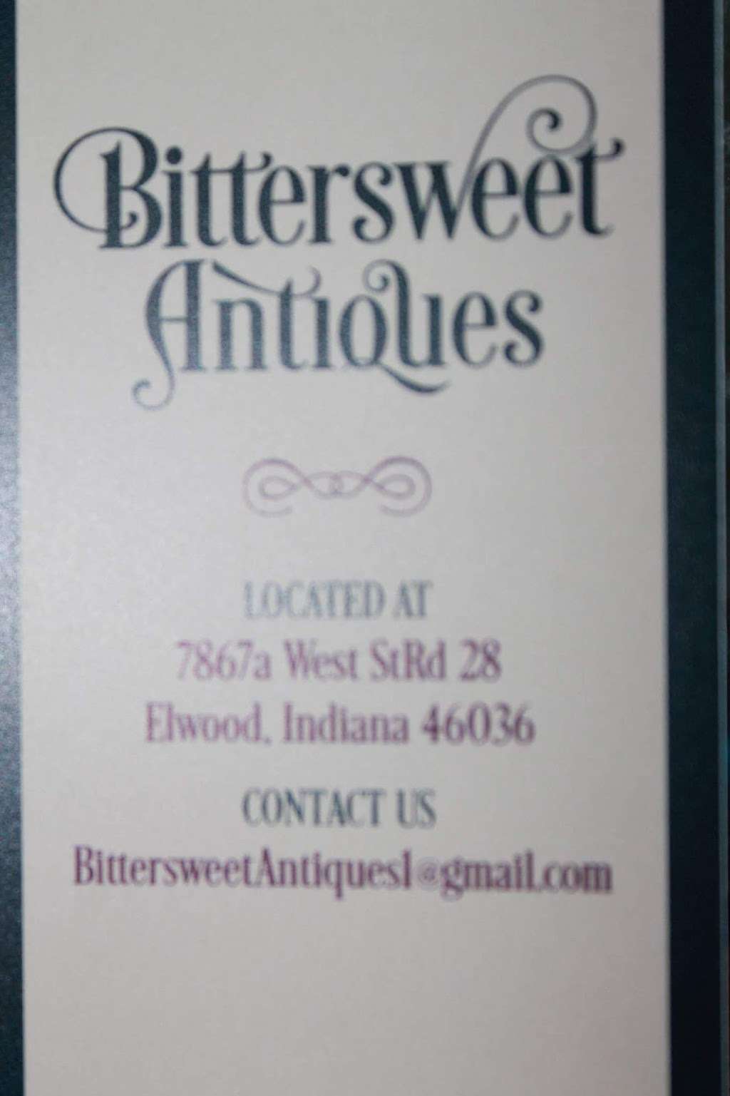 BITTERSWEET ANTIQUES | 7867 IN-28, Elwood, IN 46036, USA | Phone: (765) 551-8108