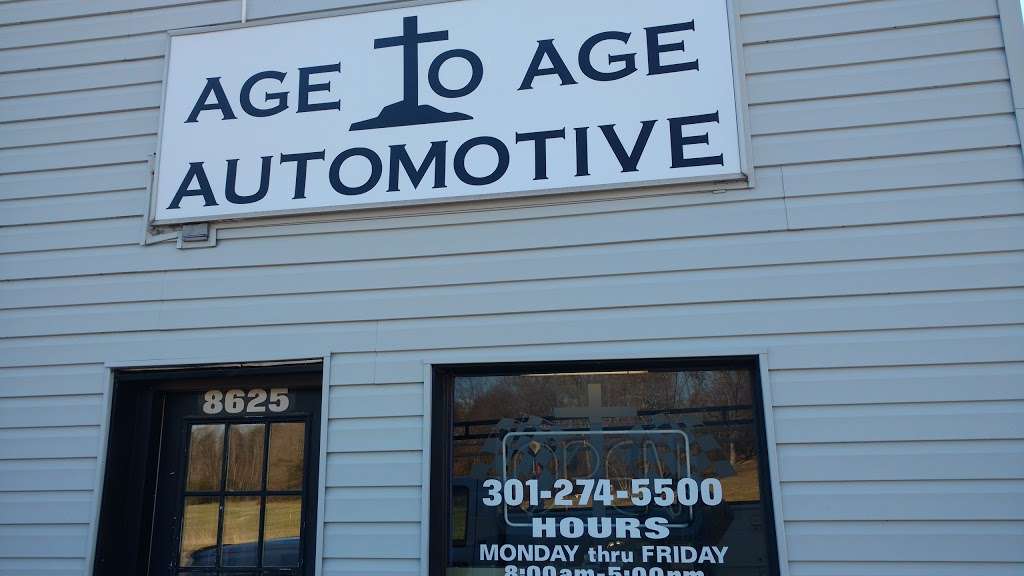 Age To Age Automotive | 2501, 8625 Old Leonardtown Rd, Hughesville, MD 20637, USA | Phone: (301) 274-5500