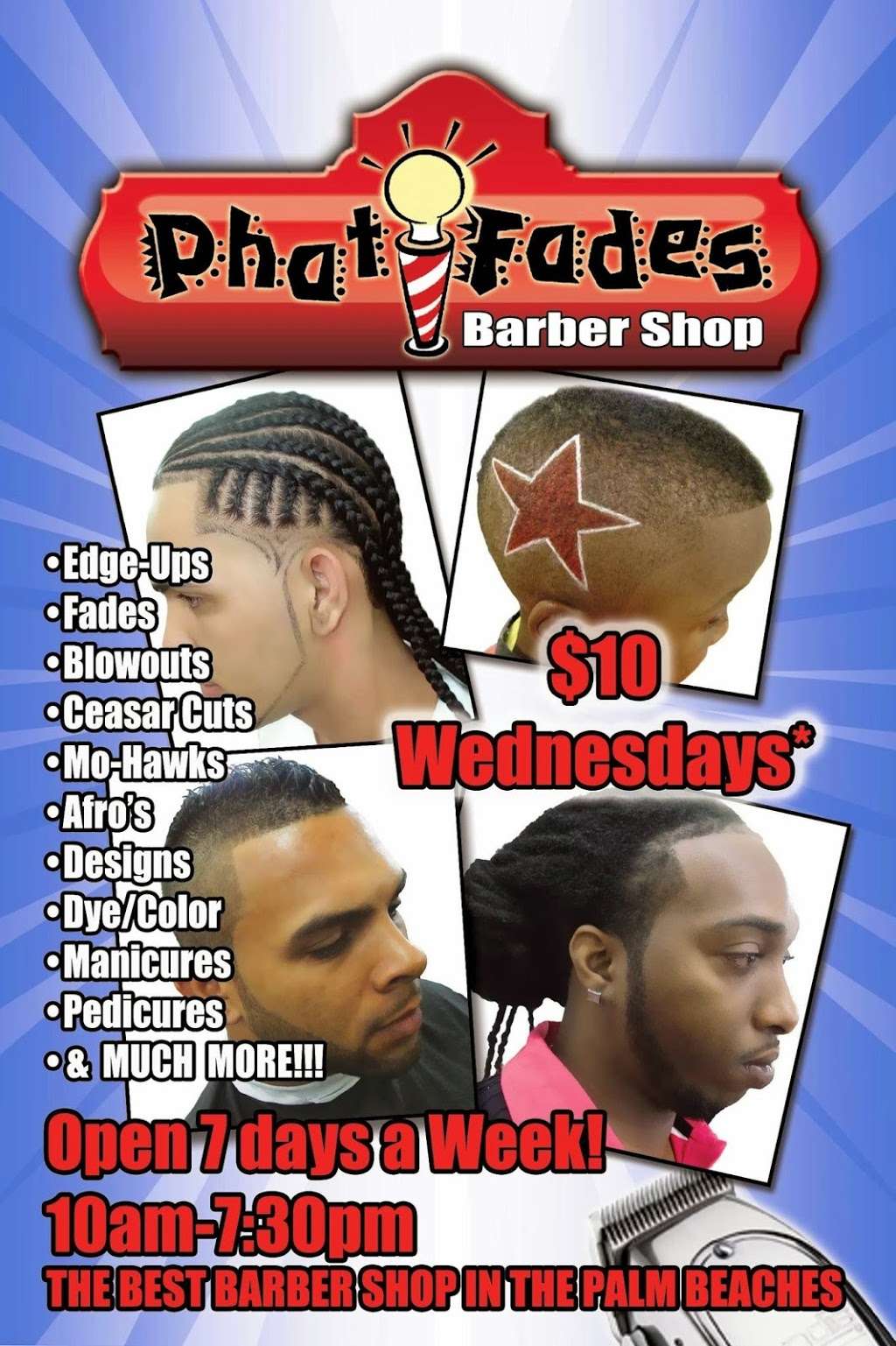 PHAT FADES SALON | 5300 45th St, West Palm Beach, FL 33407, USA | Phone: (561) 616-0122