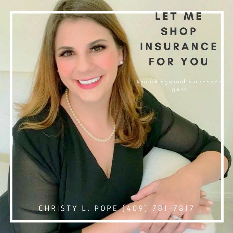 Christy Pope TWFG Insurance -Your Kingwood Insurance Agency | 2261 Northpark Dr #309, Kingwood, TX 77339, USA | Phone: (409) 781-7817