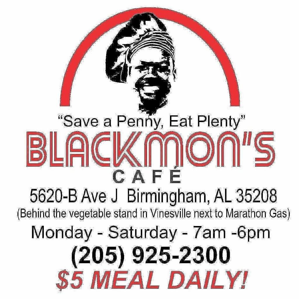 Blackmons Cafe | 5620 Ave J, Birmingham, AL 35208, USA | Phone: (205) 925-2300