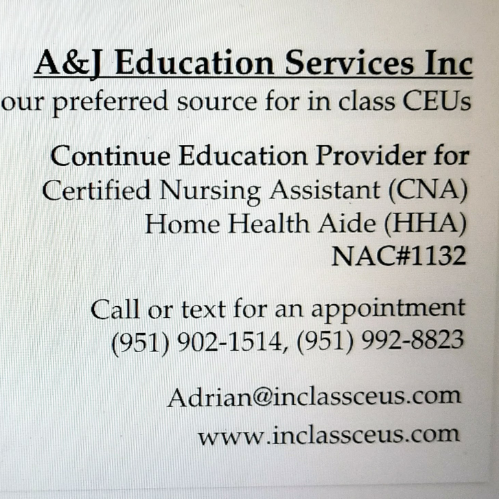 A&J Education Services | 13354 Letterman St, Moreno Valley, CA 92555, USA | Phone: (951) 902-1514