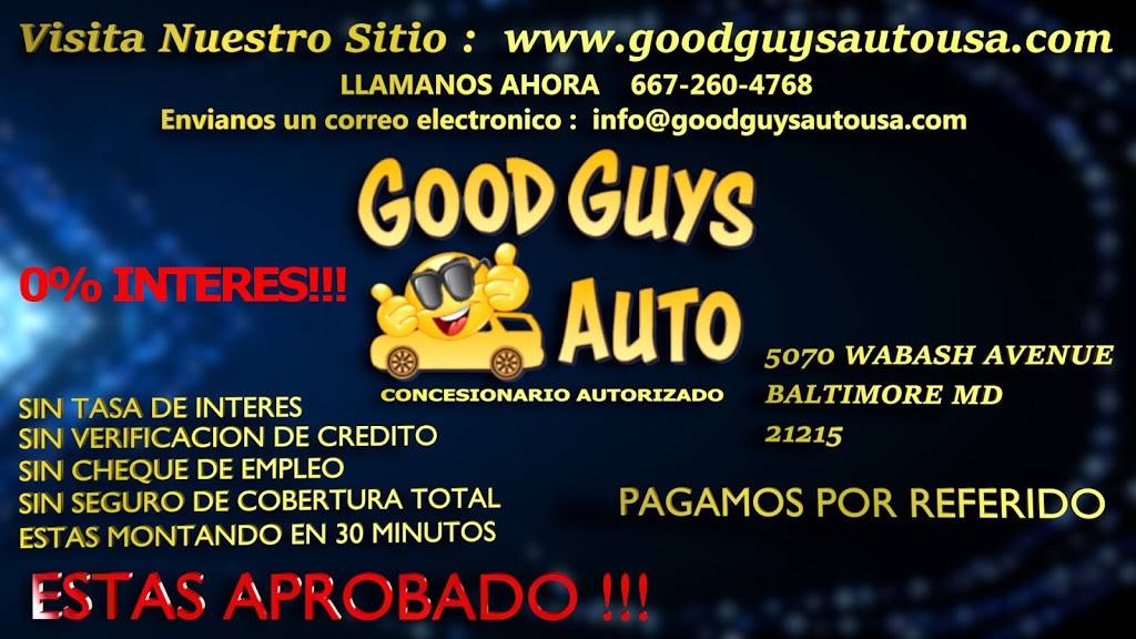 Good Guys Auto | 5070 Wabash Ave #5642, Baltimore, MD 21215, USA | Phone: (667) 260-4768