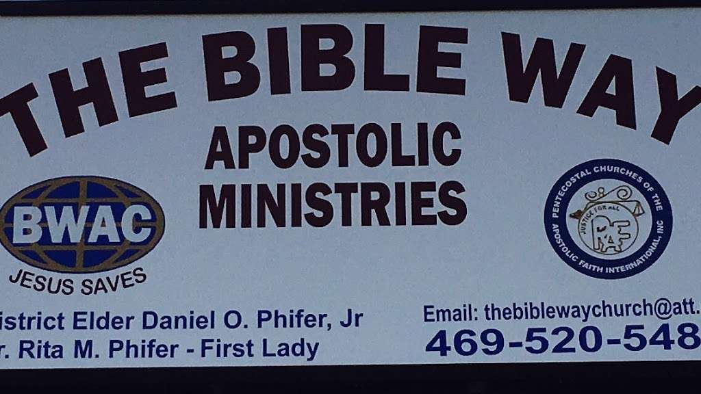 The Bible Way Apostolic Church. | 675 W Pioneer Pkwy, Grand Prairie, TX 75051, USA | Phone: (469) 520-5488