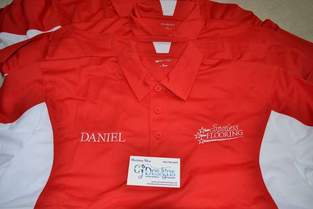 CJ Designs Custom Sewing & Embroidery | 531 Jordan Creek Ct, League City, TX 77573, USA | Phone: (832) 738-6609