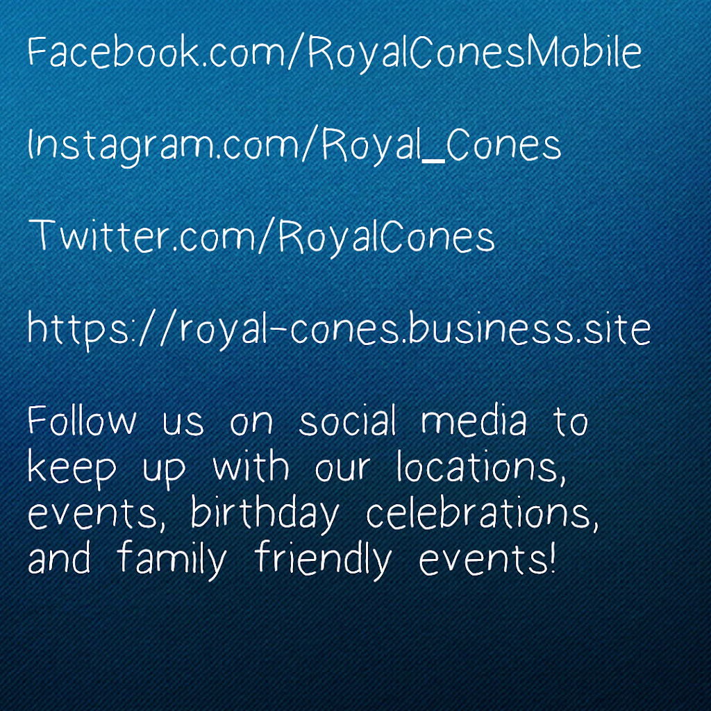 Royal Cones | Lot D-6, 1620 Peach Leaf St, Houston, TX 77039, USA | Phone: (832) 609-9624
