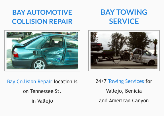 Bay Towing & Collision Services | 515 Tennessee St, Vallejo, CA 94590, USA | Phone: (707) 642-2832