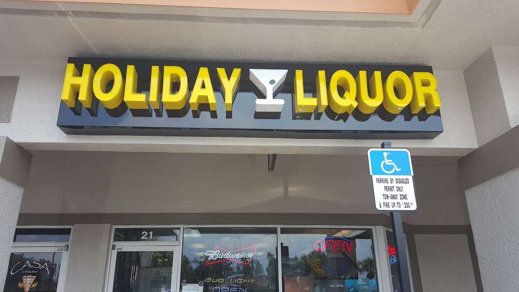 Holiday Liquor | 9101 Lakeridge Blvd # 21, Boca Raton, FL 33496, USA | Phone: (561) 470-5315