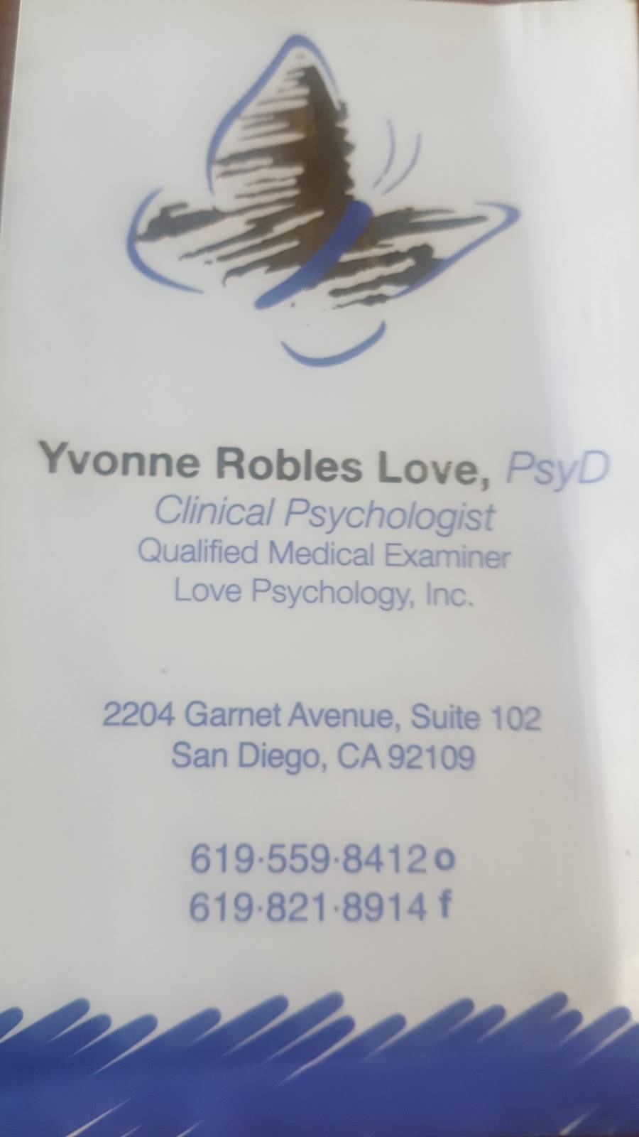 Love Psychology Inc. - San Diego | 2204 Garnet Ave #102, San Diego, CA 92109, USA | Phone: (619) 559-8412