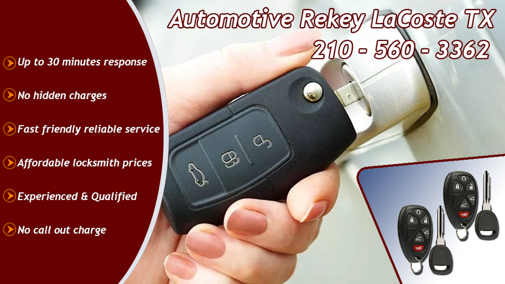 Automotive Rekey LaCoste TX | 15854 Pecos, Lacoste, TX 78039, USA | Phone: (210) 560-3362