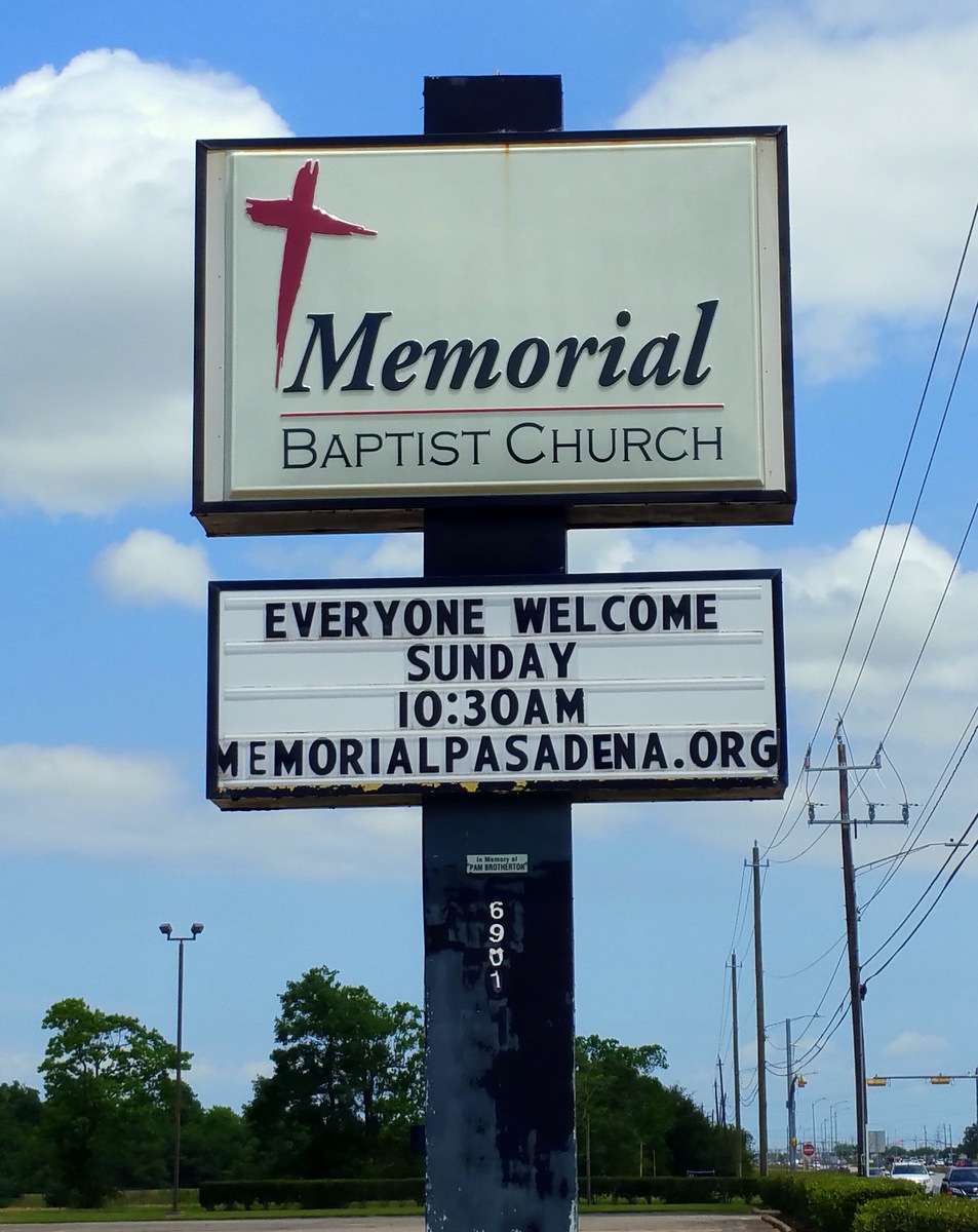 Memorial Baptist Church Sbc | 6901 Fairmont Pkwy, Pasadena, TX 77505 | Phone: (281) 998-9051