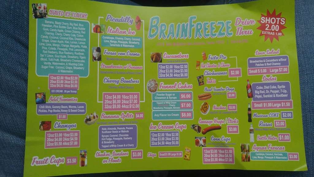 Brain Freeze San Antonio | 415 S General McMullen Dr, San Antonio, TX 78237, USA | Phone: (210) 316-2763