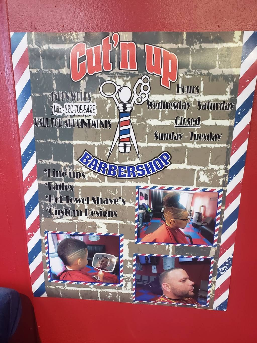 Cut n Up Barbershop | 1521 N Wells St, Fort Wayne, IN 46808, USA | Phone: (260) 705-5485