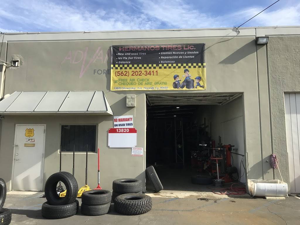 Hermanos Tires Llc | 13820 Shoemaker Ave, Norwalk, CA 90650, USA | Phone: (562) 202-3411