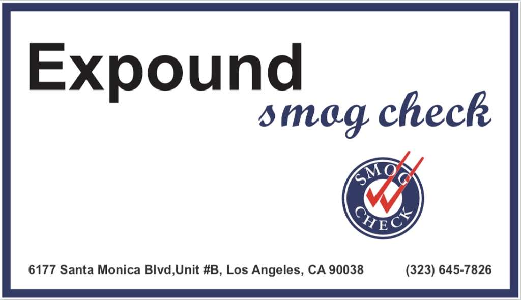 Expound Smog Check | 6177 Santa Monica Blvd, Los Angeles, CA 90038, USA | Phone: (323) 645-7826