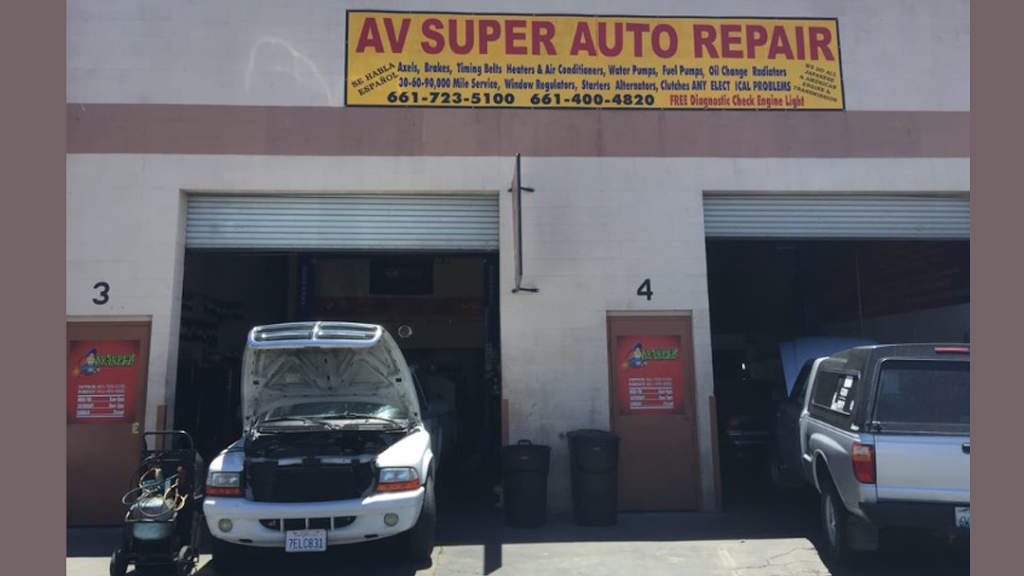 AV Super Auto Repair and Muffler Shop | 45715 23rd St W Ste 3, Lancaster, CA 93536, USA | Phone: (661) 723-5100
