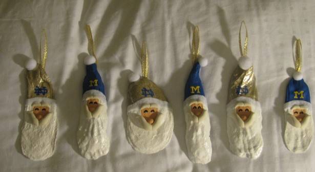 Oyster Shell Santa Ornaments | 706 Kimbrough St, Raleigh, NC 27608, USA | Phone: (919) 523-6349