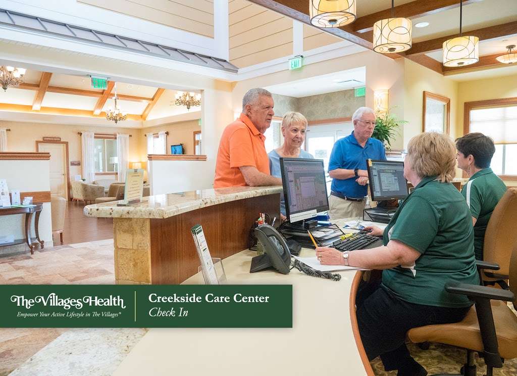 The Villages Health Creekside Care Center | 1050 Old Camp Rd Building 100, The Villages, FL 32162, USA | Phone: (352) 674-1760