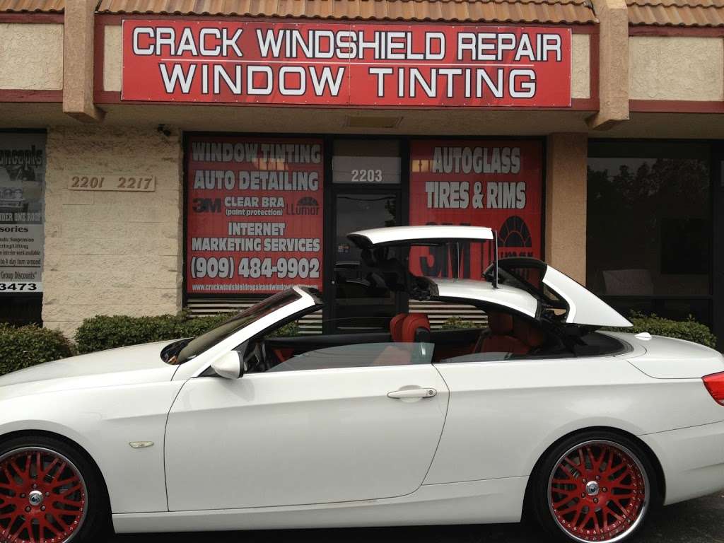 Crack Windshield Repair & Window Tinting | 2203 E 4th St, Ontario, CA 91764, USA | Phone: (909) 484-9902