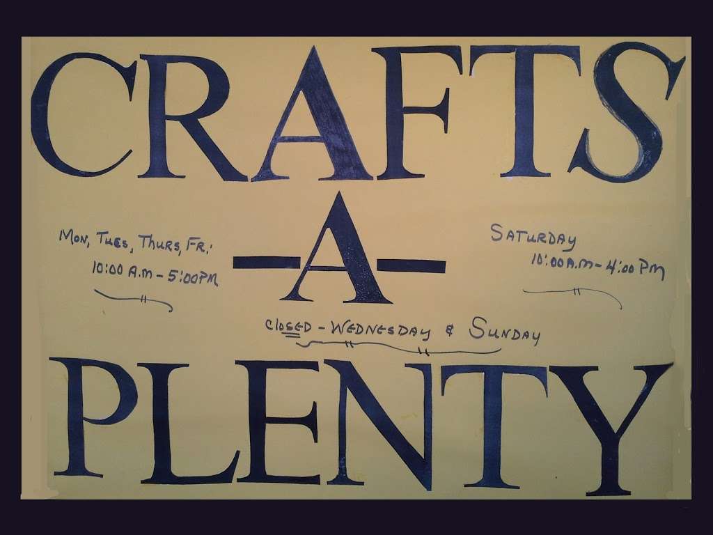 Crafts-A-Plenty | 19960 Fisher Ave, Poolesville, MD 20837, USA | Phone: (301) 972-7660