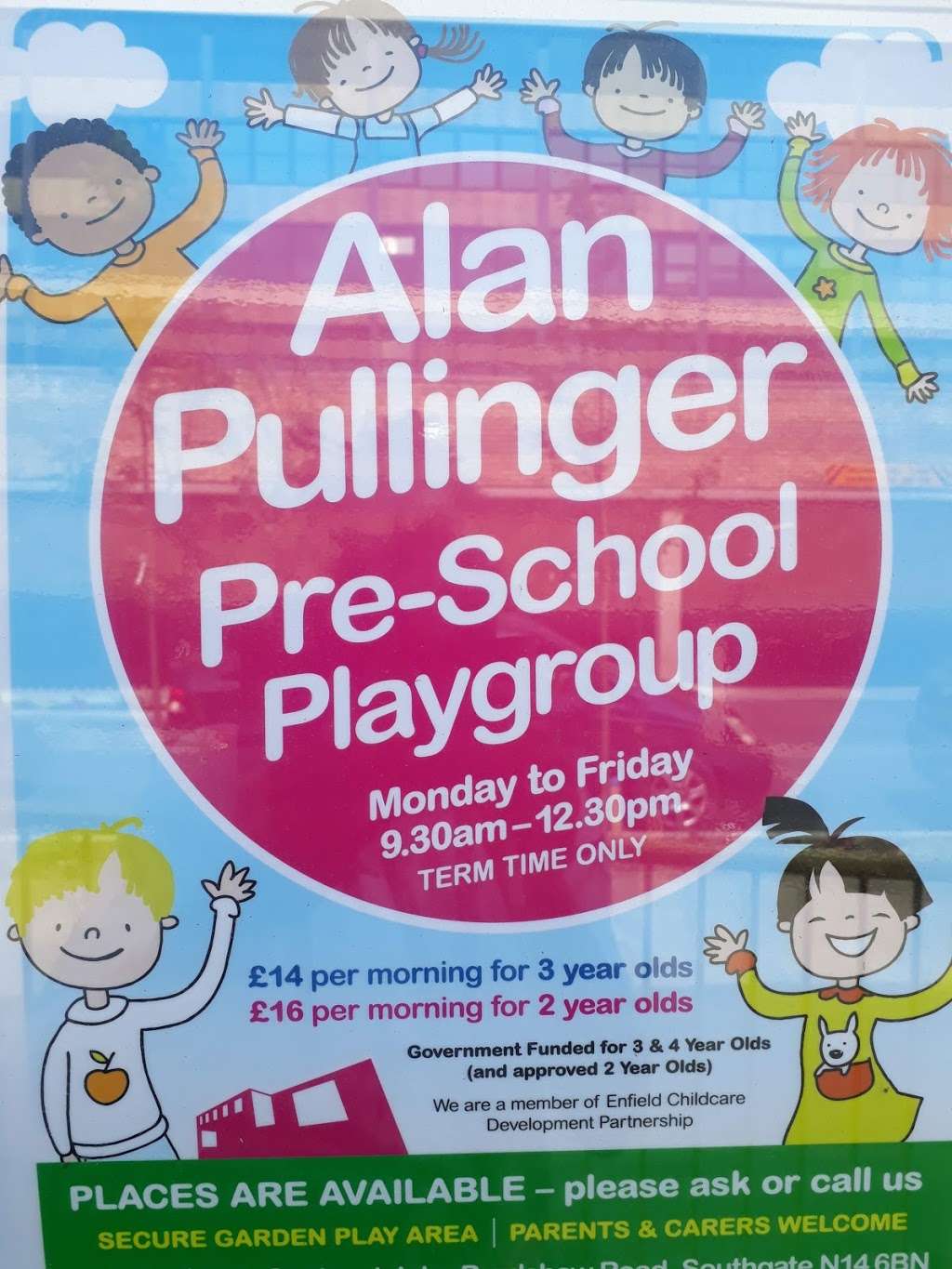 Alan Pullinger Pre-School Playgroup | 1 John Bradshaw Rd, London N14 6BT, UK | Phone: 07463 067191