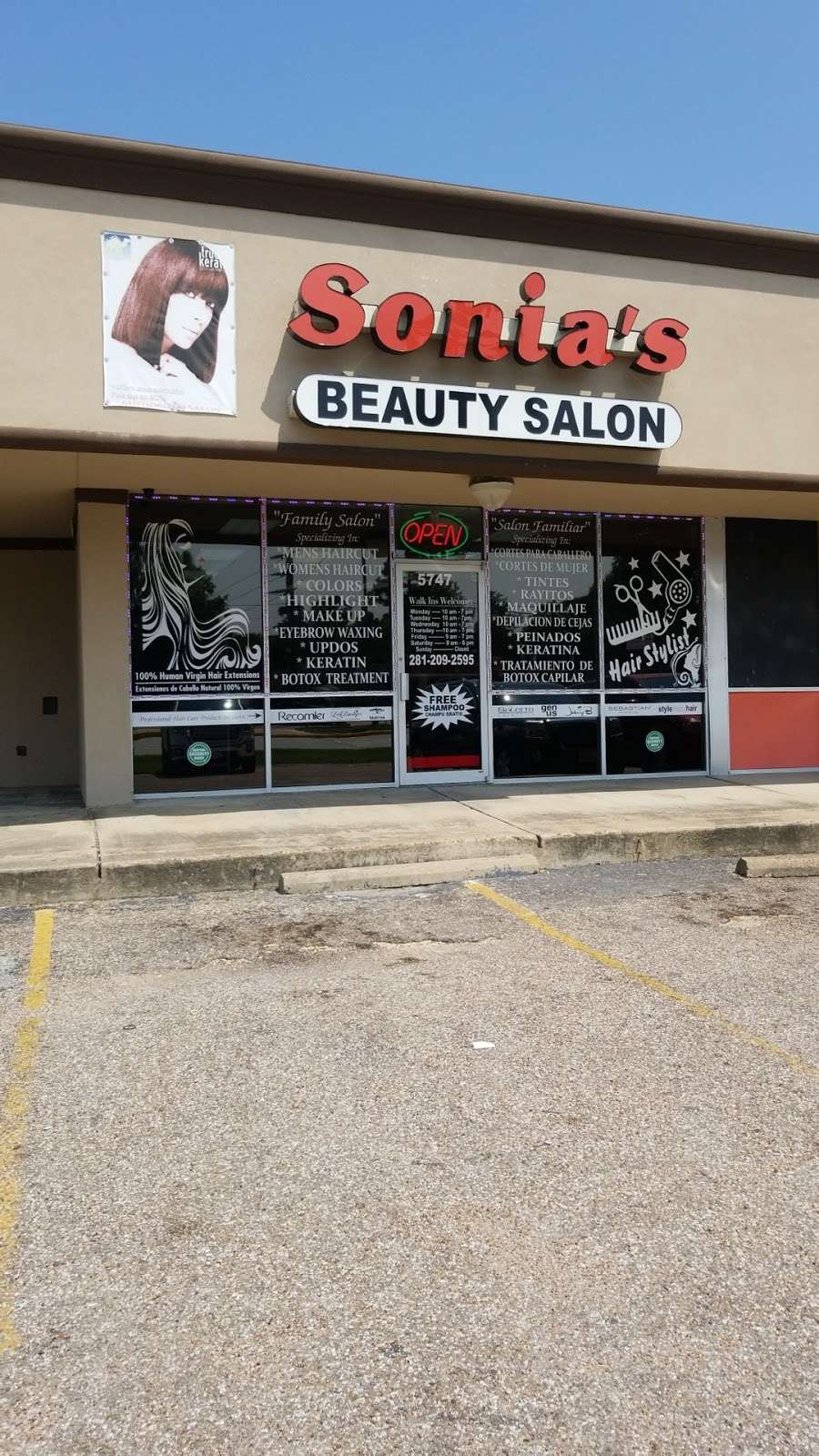 Sonias Beauty Salon | 5747 Treaschwig Rd, Spring, TX 77373, USA | Phone: (281) 209-2595