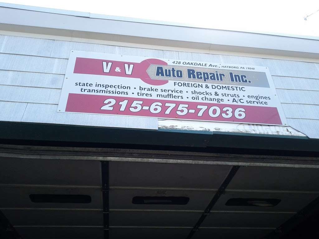 V & V Auto Repair | 428 Oakdale Ave, Hatboro, PA 19040, USA | Phone: (215) 675-7036