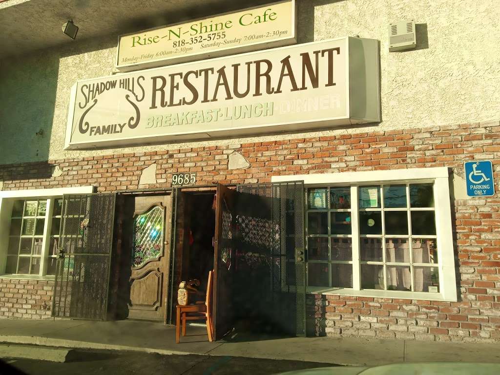 Rise N Shine Cafe | 9685 Sunland Blvd, Shadow Hills, CA 91040, USA | Phone: (818) 352-5755