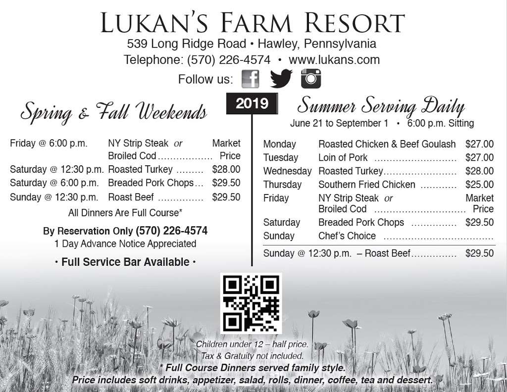Lukans Farm Resort | 539 Long Ridge Rd, Hawley, PA 18428, USA | Phone: (570) 226-4574