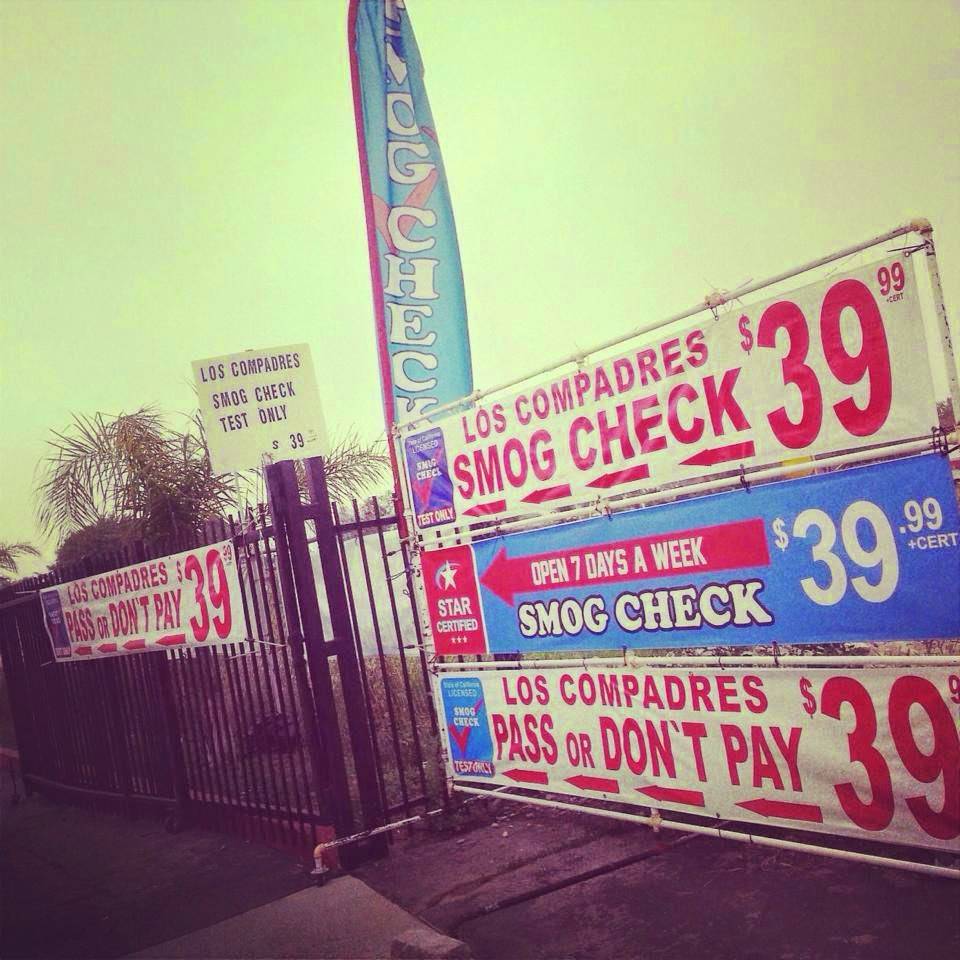 Los Compadres Smog Check STAR Certified | 17410 Foothill Blvd D, Fontana, CA 92335, USA | Phone: (909) 429-4444