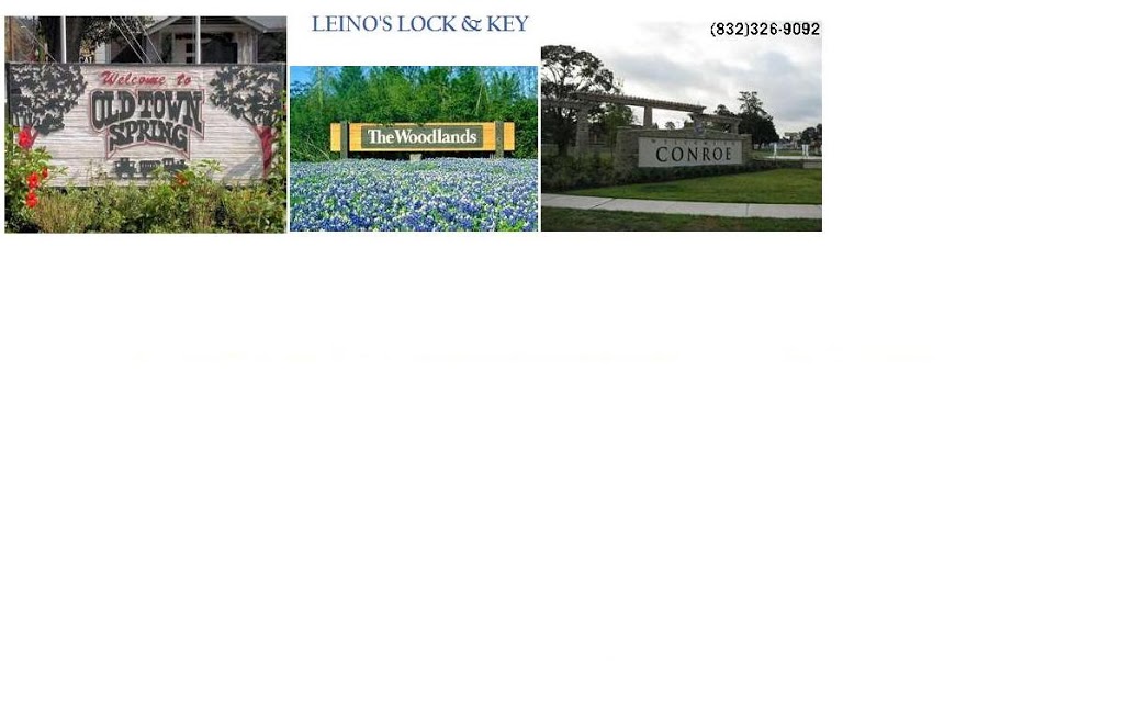 Leinos Lock & Key | 2617 N Woodloch St, Conroe, TX 77385, USA | Phone: (832) 326-9092