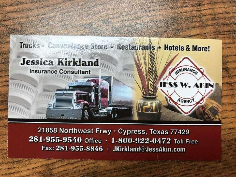Jess W Akin Insurance Agency, LLC | 21858 Northwest Fwy, Cypress, TX 77429, USA | Phone: (281) 955-9540