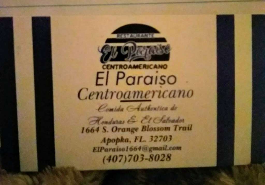 El Paraiso Hondureño | 1664 S Orange Blossom Trail, Apopka, FL 32703 | Phone: (407) 703-8028