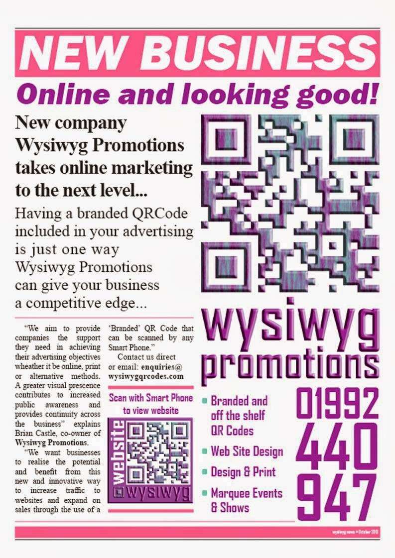 Wysiwyg Promotions | 1 Old Nazeing Rd, Nazeing, Broxbourne EN10 6RX, UK | Phone: 01992 440947