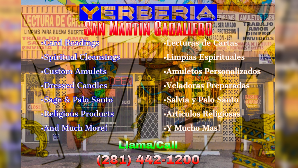 Yerberia San Martin Caballero | 3403 Little York Rd, Houston, TX 77093, USA | Phone: (281) 442-1200