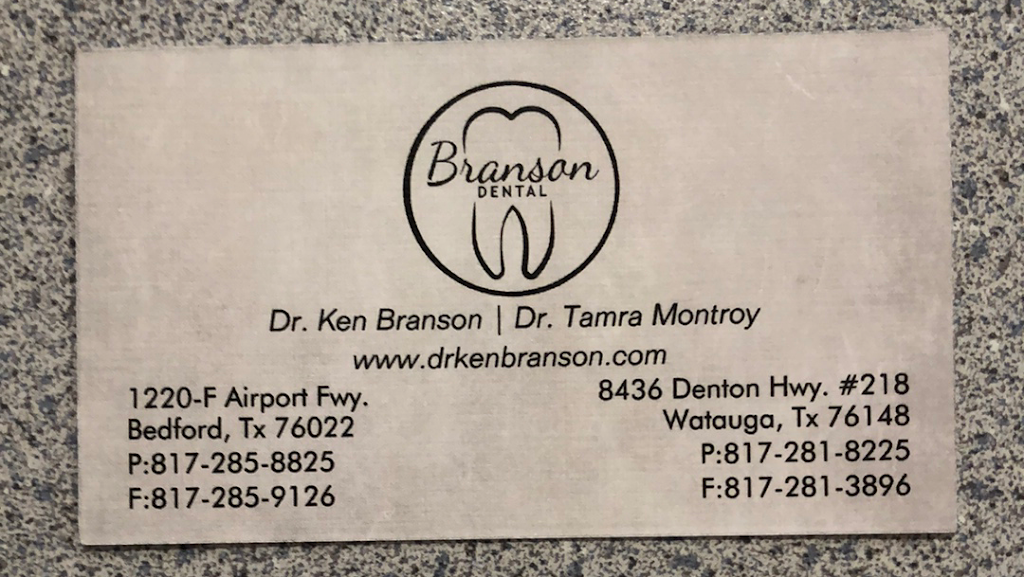 Branson Dental | 1220 Airport Fwy, Bedford, TX 76022, USA | Phone: (817) 285-8825