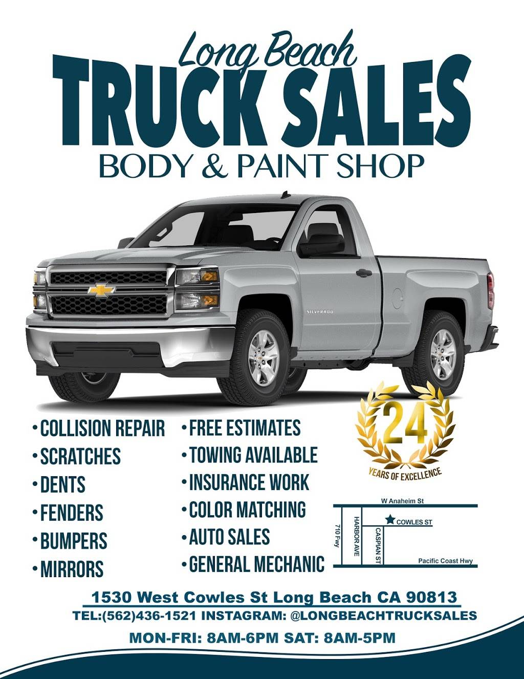 Long Beach Truck Sales & body shop | 1530 W Cowles St, Long Beach, CA 90813, USA | Phone: (562) 436-1521