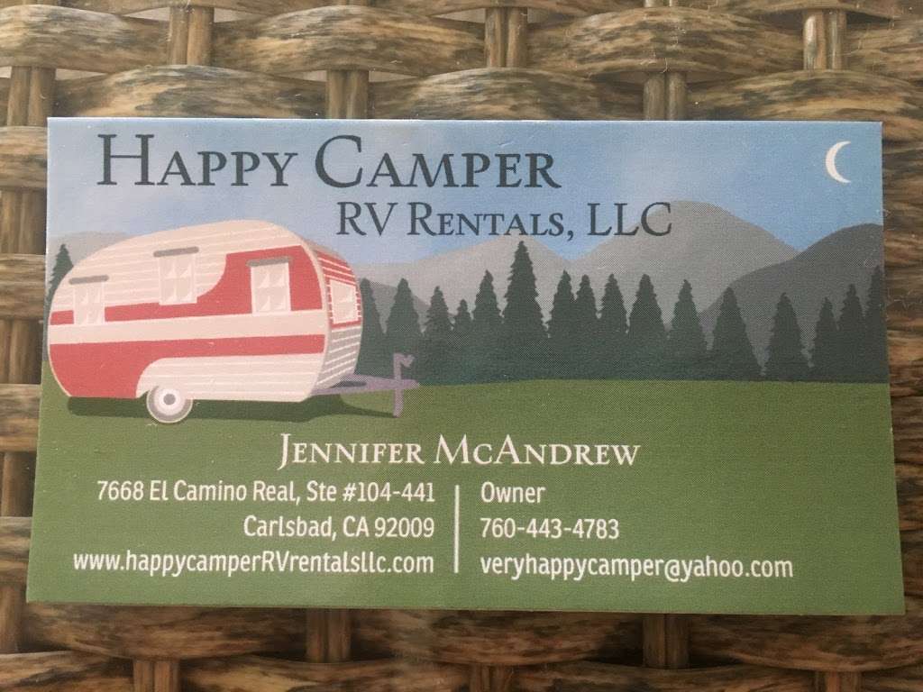 Happy Camper RV Rentals LLC | 7668 El Camino Real Suite # 104-441, Carlsbad, CA 92009, USA | Phone: (760) 443-4783
