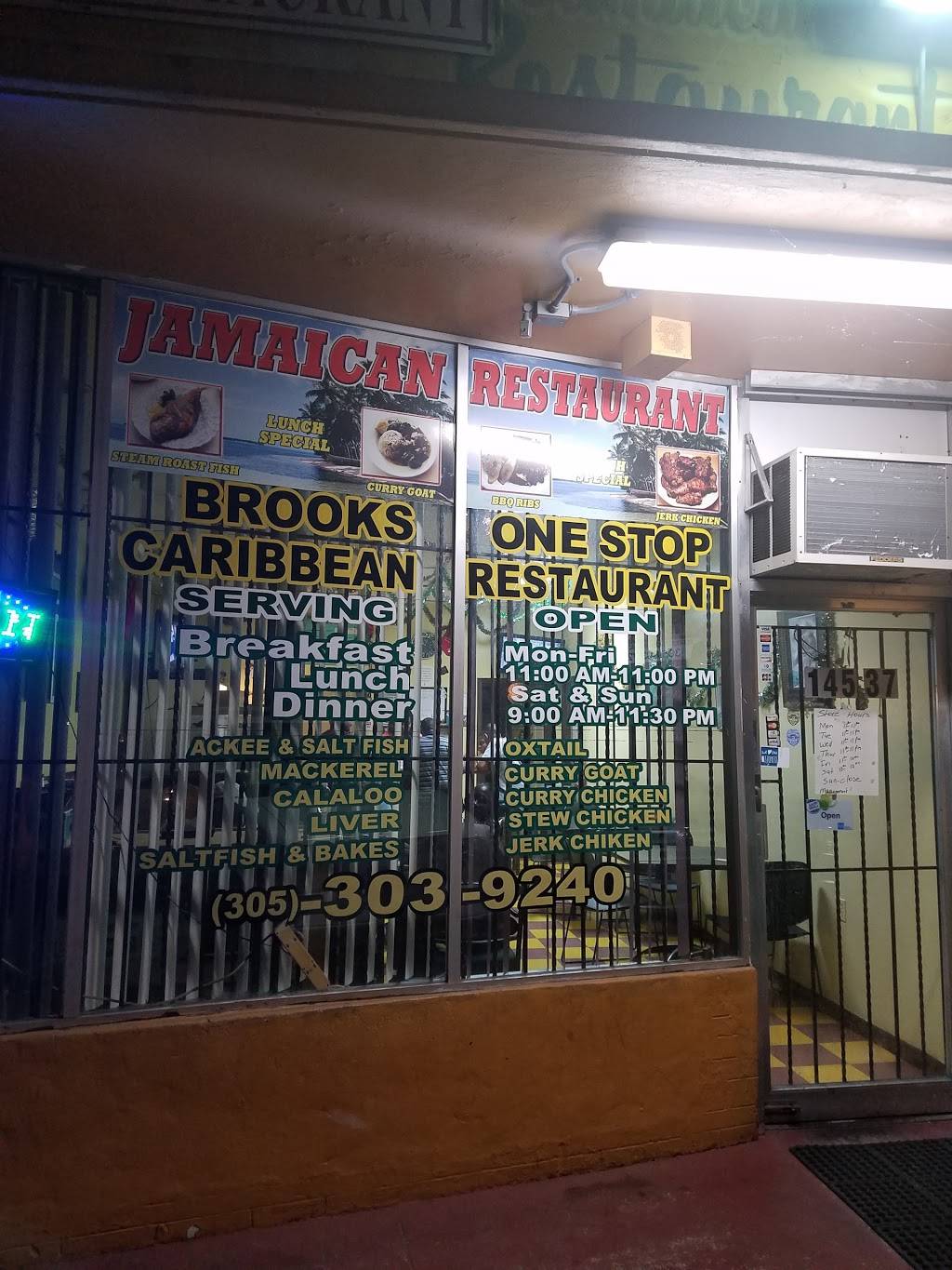 Brooks One Caribbean Restaurant | 14537 NW 7th Ave, Miami, FL 33168, USA | Phone: (305) 303-9240