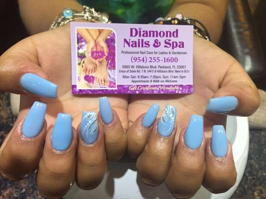 Diamond Nail & Spa | 5903 W Hillsboro Blvd, Parkland, FL 33067, USA | Phone: (954) 255-1600