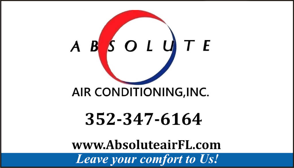 Absolute Air Conditioning, Inc. | 12185 SE County Hwy 484, Belleview, FL 34420, USA | Phone: (352) 347-6164