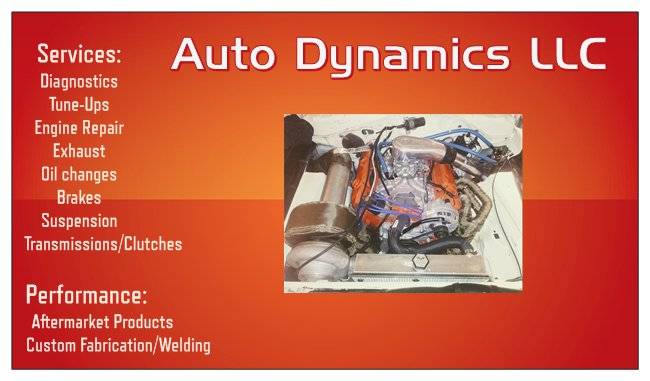 Auto Dynamics LLC | Severance, CO 80546, USA | Phone: (970) 692-9933