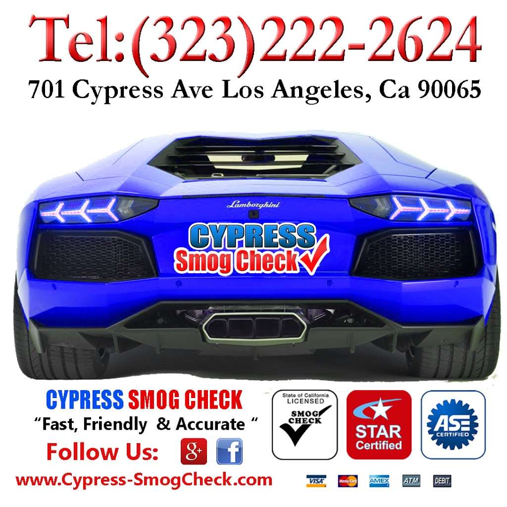 Cypress Smog Check | 701 Cypress Ave, Los Angeles, CA 90065, USA | Phone: (323) 222-2624